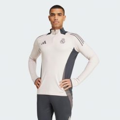 Bluza Real Madrid Tiro 24 Competition Training. Brązowe bluzy sportowe męskie Adidas, s, bez wzorów, z dresówki, bez kaptura, do piłki nożnej. W wyprzedaży za 281.30 zł.