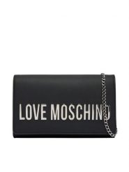 LOVE MOSCHINO Torebka JC4103PP0OKD000B Czarny. Czarne torebki do ręki damskie Love Moschino, bez wzorów, ze skóry, wizytowe, bez dodatków. Za 699.99 zł.