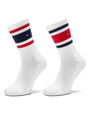 Tommy Hilfiger Skarpety długie 701229942 Biały. Białe bielizna dla dziewczynek Tommy Hilfiger, bez wzorów, z bawełny. Za 39.99 zł.