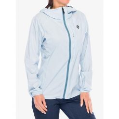 Kurtka softshell damska Black Diamond Alpine Start Hoody. Niebieskie kurtki sportowe damskie Black Diamond, bez wzorów, z softshellu, bez kaptura, wspinaczkowe. Za 461.99 zł.