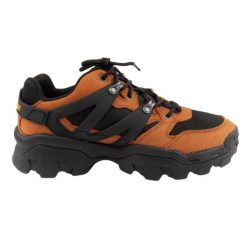 Botki Damskie Skóra Reactor. Brązowe botki damskie Caterpillar, z gumy, z okrągłym noskiem, bez obcasa, na obcasie, bez zapięcia. Za 297.99 zł.