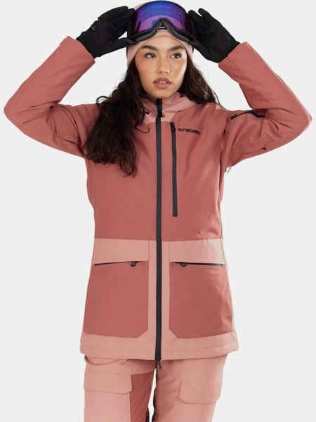 Kurtka Narciarska Damska Fundango Poplar ECO. Czarne kurtki damskie Fundango, na zimę, m, bez wzorów, z materiału, z kapturem, narciarskie. Za 749.00 zł.