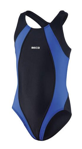 Beco strój kąpielowy dziewczęcy czarny/niebieski. Czarne stroje kąpielowe dla dziewczynek 47 Brand, bez wzorów, z elastanu. Za 225.99 zł.