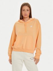 New Balance Bluza WT41507 Pomarańczowy Relaxed Fit. Brązowe bluzy damskie New Balance, m, bez wzorów, z syntetyku, bez kaptura. Za 169.99 zł.