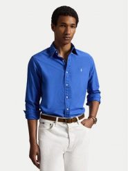 Polo Ralph Lauren Koszula 710805564512 Niebieski Regular Fit. Niebieskie koszule męskie Polo Ralph Lauren, m, bez wzorów, z bawełny, bez kołnierzyka, bez ramiączek. Za 689.99 zł.