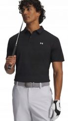 Under Armour Koszulka męska polo UNDER ARMOUR Tee To Green Pique Polo czarna XXXL. Czarne koszulki polo męskie Under Armour, m, bez wzorów, bez ramiączek. Za 135.99 zł.
