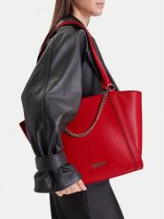 Nine West Torebka CEO-ADDISON-LH22281 Czerwony. Czerwone torebki do ręki damskie Nine West, bez wzorów, bez dodatków. Za 229.99 zł.