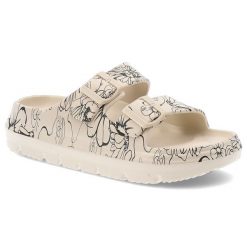 Beżowe Klapki Laura Vita Modne Wsuwane Obuwie Damskie. Brązowe klapki damskie Laura Vita, bez wzorów, z materiału, bez obcasa. Za 149.00 zł.