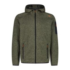 Bluza męska turystyczna CMP 3H60847N. Zielone bluzy męskie CMP, l, bez wzorów, bez kaptura. Za 297.50 zł.