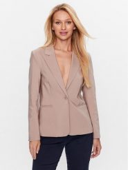 InWear Marynarka Zella 30108171 Beżowy Regular Fit. Brązowe żakiety damskie InWear, bez wzorów, z syntetyku. Za 419.99 zł.