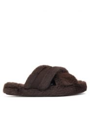 Tommy Hilfiger Kapcie Th Feminine House Shoes FW0FW09615 Brązowy ciemny. Brązowe kapcie damskie Tommy Hilfiger, bez wzorów. Za 189.99 zł.