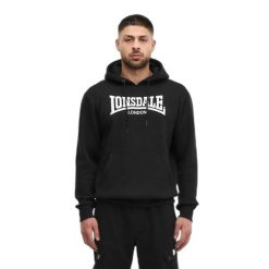 Bluza z kapturem Lonsdale Bickington. Białe bluzy sportowe męskie Lonsdale, s, bez wzorów, z bawełny, z kapturem, na fitness i siłownię. Za 247.50 zł.