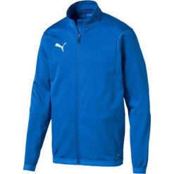 Bluza sportowa męska Puma Liga Training Jacket. Niebieskie bluzy męskie Puma, m, bez wzorów, bez kaptura, do piłki nożnej. Za 179.66 zł.