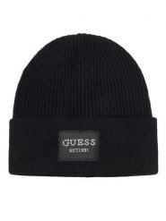 Guess Czapka AW5631 VIS01 Czarny. Czarne czapki i kapelusze damskie Guess, na zimę, z aplikacjami, z wiskozy. Za 154.99 zł.