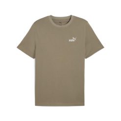 Męska koszulka Essentials z małym logo No. 1 PUMA Velvet Moss Brown. Brązowe buty sportowe męskie Puma, bez zapięcia, na fitness i siłownię. Za 68.00 zł.