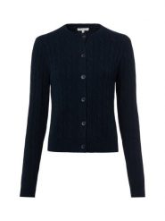 Marie Lund Kardigan damski Kobiety Bawełna niebieski wypukły wzór tkaniny, S. Niebieskie kardigany damskie Marie Lund, s, bez wzorów, z bawełny. Za 349.95 zł.