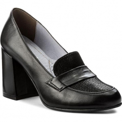 Półbuty SERGIO BARDI - Adria FW127253817AG 601. Czarne półbuty damskie Sergio Bardi, z nubiku. W wyprzedaży za 189.00 zł.