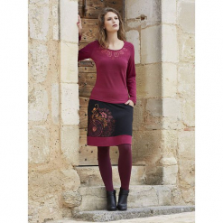 Koszulka w kolorze fioletowym. Fioletowe t-shirty damskie Kéawa, z okrągłym kołnierzem. W wyprzedaży za 51.95 zł.