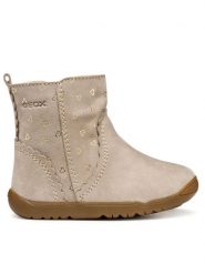 Geox Kozaki B Macchia B264PA 00721 C5000 Beżowy. Brązowe buty zimowe dziewczęce Geox, bez wzorów, ze skóry, bez zapięcia. Za 219.99 zł.