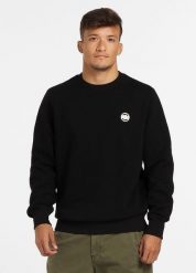 Bluza męska Pitbull Small Logo. Czarne bluzy męskie PITBULL, m, bez wzorów, z bawełny, bez kaptura, na fitness i siłownię. Za 199.00 zł.