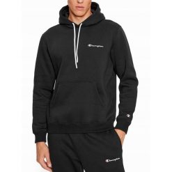 Bluza na co dzień męska CHAMPION z kapturem. Czarne bluzy sportowe męskie Champion, m, bez wzorów, z kapturem, snowboardowy. Za 289.00 zł.