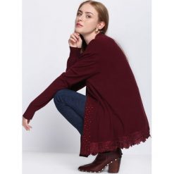 Bordowy Kardigan My Wings. Kardigany damskie marki bonprix. Za 69.99 zł.