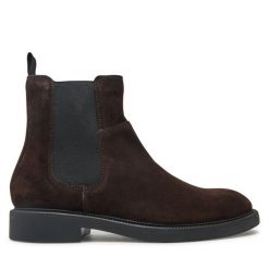 Sztyblety Vagabond Shoemakers. Brązowe botki męskie Vagabond Shoemakers, bez wzorów, bez zapięcia. Za 689.99 zł.