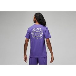 Koszulka męska nike air jordan jumpman graphic tee dark iris. Fioletowe koszulki sportowe męskie Jordan, m, bez wzorów, bez kołnierzyka, bez ramiączek, do koszykówki. Za 159.00 zł.