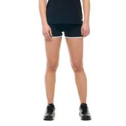 Odzież sportowa z sznurek regulacyjny na co dzień. Czarna szorty sportowe damskie LEONE 1947 APPAREL, bez wzorów, z bawełny, sportowe, na fitness i siłownię. Za 109.46 zł.