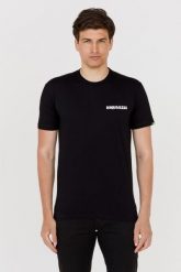 DSQUARED2 Czarny t-shirt męski cool fit, Rozmiar S. Czarne t-shirty męskie Dsquared2, m, bez wzorów, bez kołnierzyka. W wyprzedaży za 599.99 zł.