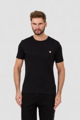 GUESS Czarny męski t-shirt Core Tee, Rozmiar M. Czarne t-shirty męskie Guess, l, z aplikacjami, bez kołnierzyka. W wyprzedaży za 65.99 zł.