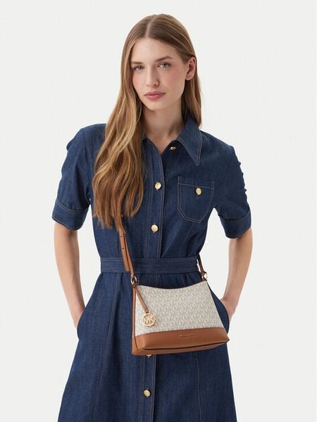 MICHAEL Michael Kors Torebka 32S6G3PC1B Écru. Białe listonoszki damskie MICHAEL Michael Kors, bez wzorów, ze skóry, bez dodatków. Za 759.99 zł.