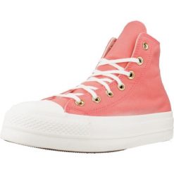 Buty CONVERSE CHUCK TAYLOR ALL STAR LIFT HI Rose. Czerwone trekkingi damskie Converse, trekkingowe. Za 252.99 zł.