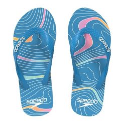 Klapki basenowe antypoślizgowe męskie Speedo Slide. Niebieskie klapki męskie Speedo, z materiału. Za 69.99 zł.