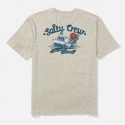 Koszulka Salty Crew Hauler Gray. Szare koszulki sportowe męskie SALTY CREW, bez wzorów, bez kołnierzyka, bez ramiączek. Za 156.51 zł.