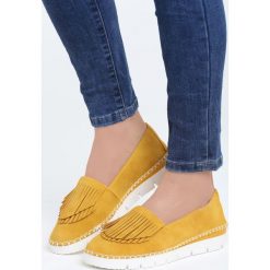 Żółte Mokasyny Love Is Strong. Żółte mokasyny damskie Born2be, z materiału. Za 49.99 zł.