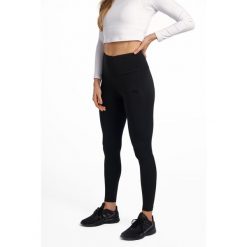 Legginsy fitness z wysokim stanem damskie Rough Radical Cover. Czarne legginsy damskie ROUGH RADICAL, s, bez wzorów, z podwyższonym stanem, na fitness i siłownię. W wyprzedaży za 135.92 zł.