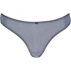 Stringi "Kelly" w kolorze błękitno-granatowym. Niebieskie stringi damskie marki ESPRIT. W wyprzedaży za 38.95 zł.