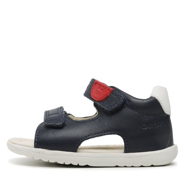 Sandały Geox. Niebieskie sandały chłopięce Geox, bez zapięcia. Za 149.99 zł.