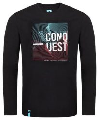 T-shirt męski Loap Alek czarny. Czarne t-shirty męskie Scarpa, na zimę, m, bez wzorów, z bawełny, bez kołnierzyka. Za 81.99 zł.