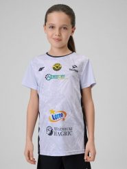 4F Koszulka meczowa replika domowa z sezonu 2025/26 dziecięca 4F x Sokół & Hagric Mogilno - czarna 98/104. Czarne bluzki dla dziewczynek 4f, bez wzorów, z materiału, bez ramiączek. Za 149.99 zł.