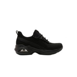 Buty sneakers Damskie Skechers. Czarne obuwie sportowe damskie Skechers, bez wzorów, na fitness i siłownię. Za 248.99 zł.