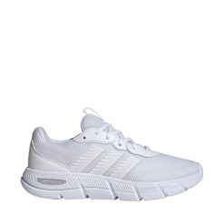 Buty damskie adidas Cloudfoam Flex Laces. Białe obuwie sportowe damskie Adidas, bez wzorów, z materiału, na fitness i siłownię, Adidas Cloudfoam. Za 175.99 zł.
