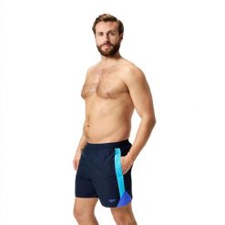 Spodenki szorty męskie kąpielowe Speedo Hyperboom. Niebieskie kąpielówki męskie Speedo, m, bez wzorów, do pływania. Za 290.10 zł.