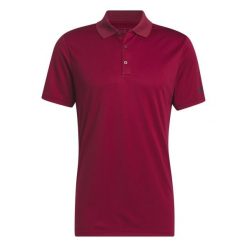 Koszulka polo z krótkim rękawem adidas Perf. Czerwone buty sportowe męskie Adidas, m, bez wzorów, bez kołnierzyka, bez ramiączek, na golfa. W wyprzedaży za 189.50 zł.