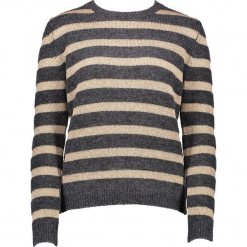 Sweter w kolorze brązowo-beżowym. Brązowe swetry damskie Gottardi, z wełny, z okrągłym kołnierzem. W wyprzedaży za 173.95 zł.
