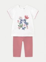 Mayoral Komplet t-shirt i legginsy 1736 Różowy Regular Fit. Czerwone legginsy dla dziewczynek Mayoral, bez wzorów, z bawełny. Za 79.99 zł.