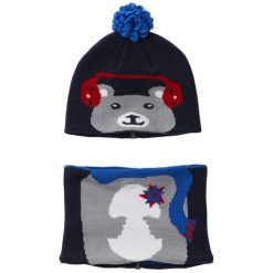 Columbia Zestaw Dziecięcy Czapka I Komin Snow More Beanie And Gaiter Set Collegiate Navy Bear. Czapki dla dzieci Columbia. W wyprzedaży za 51.00 zł.