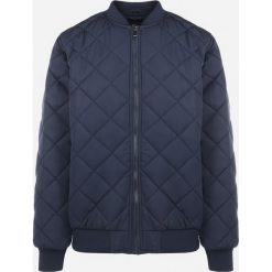 Granatowa Kurtka Pikowana Hespharo. Niebieskie kurtki męskie Born2be, m, bez wzorów, z jeansu, eleganckie, bez kaptura. Za 229.99 zł.