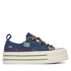 Trampki GOE. Niebieskie trampki i tenisówki damskie GOE, bez wzorów, bez zapięcia. Za 269.99 zł.